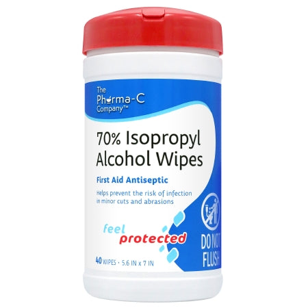 Pharma-C-Wipes Isopropyl Alcohol Antiseptic, 40 ct.