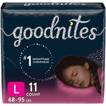 GoodNites® Absorbent Nighttime Underwear For Girls
