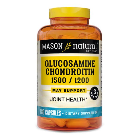 Mason Natural Joint Health Glucosamine Chondroitin 1500/1200 Capsules, 180 ct.