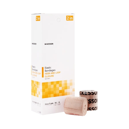 McKesson hook-and-loop closure Elastic Bandage, 2 Inch x 5 Yard