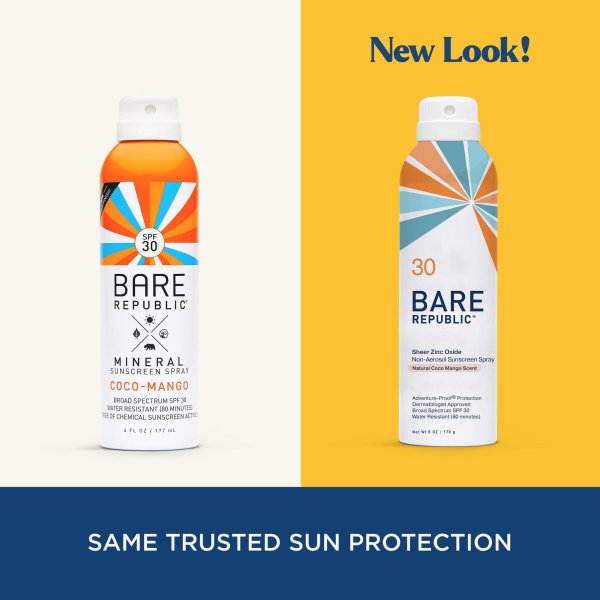 BARE Republic Mineral SPF 30 Sunscreen Spray, 6 oz.
