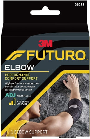 FUTURO Infinity Elbow Support, Left or Right Elbow, Black, One Size