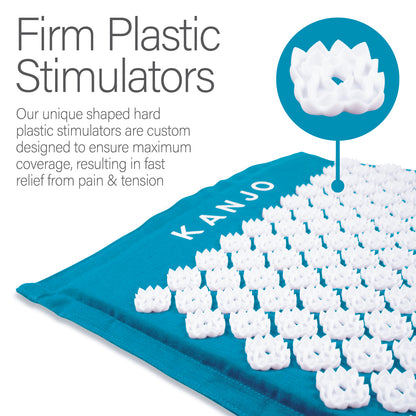 Kanjo Memory Foam Acupressure Mat Set, Large, Black