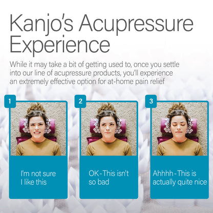 Kanjo Memory Foam Acupressure Mat Set, Large, Black