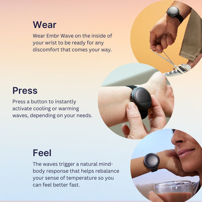 Embr Wave 2 Cooling or Heating Wristband for Hot Flash Relief