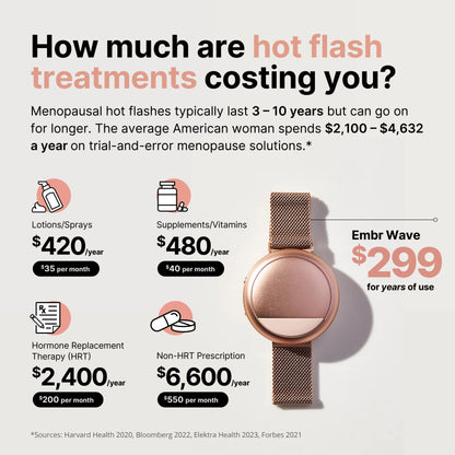 Embr Wave 2 Cooling or Heating Wristband for Hot Flash Relief