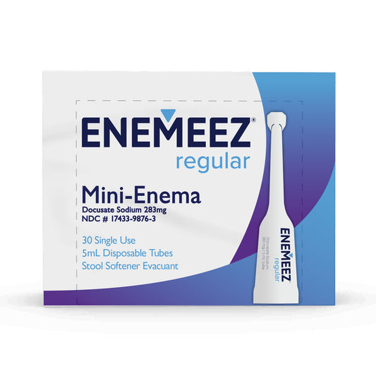 Enemeez Regular Mini Enema, Constipation Relief, 30 ct.