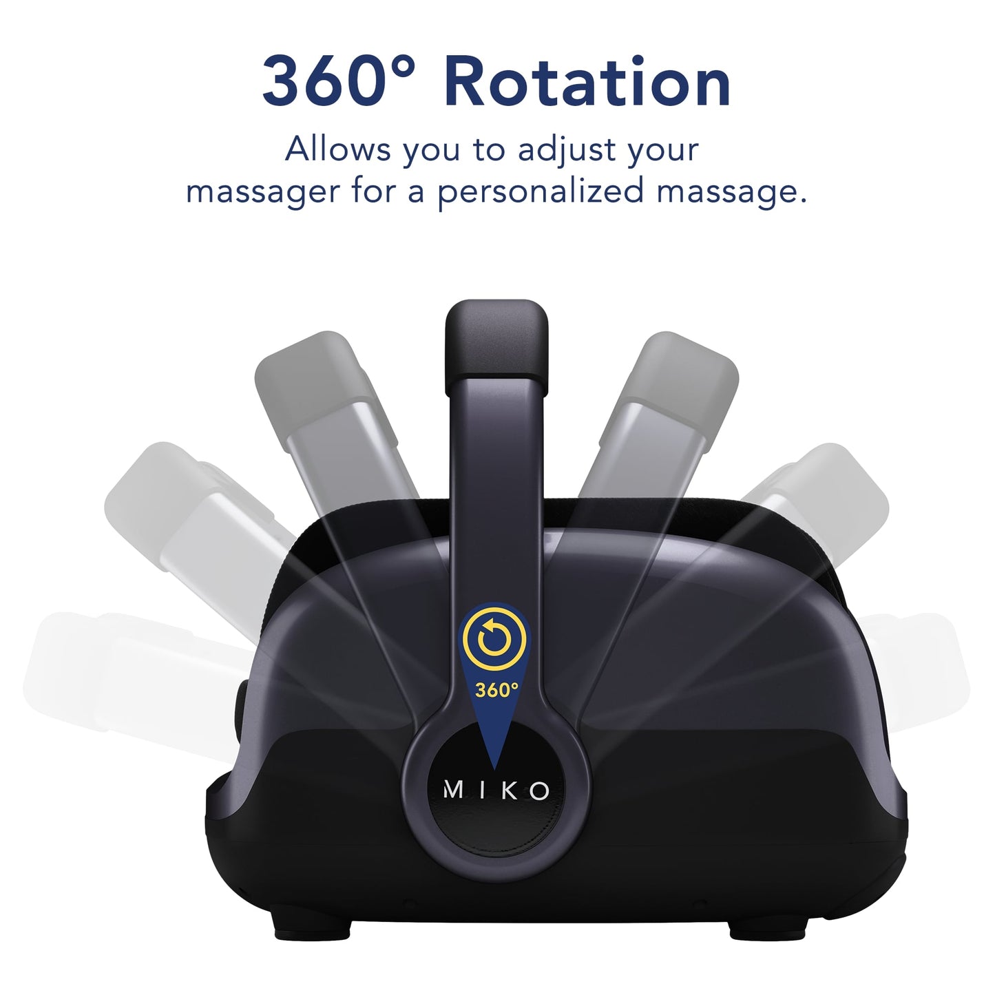 MIKO MAS II Foot, Leg & Calf Compression Heat Therapy, Vibration Massager