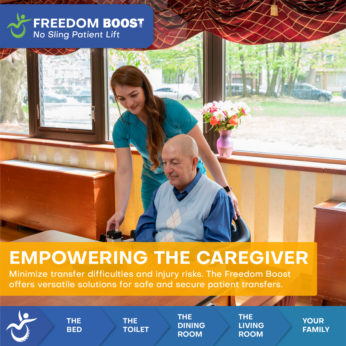 Freedom BOOST Sling Free Seated Patient Lift