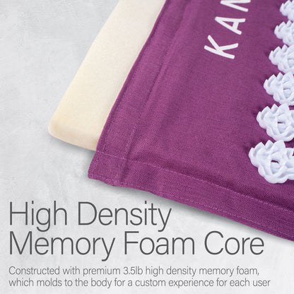 Kanjo Memory Foam Acupressure Mat Set, Large, Black