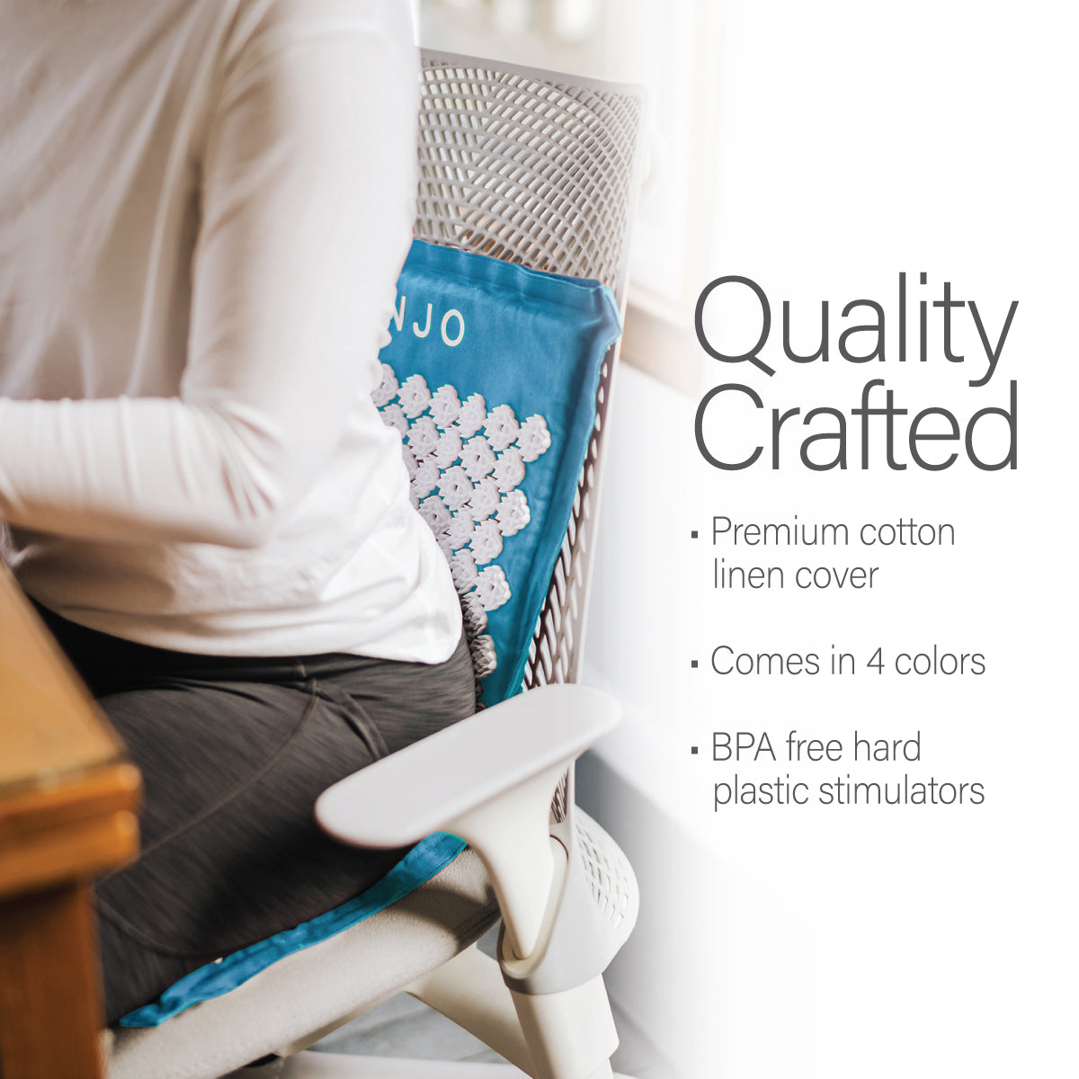 Kanjo Memory Foam Acupressure Mat Set, Navy