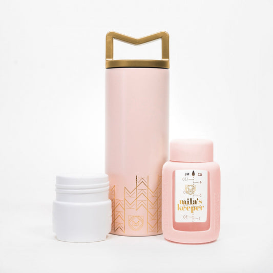 MilKeeper Breast Milk Cooler Starter Set, Pink Sands