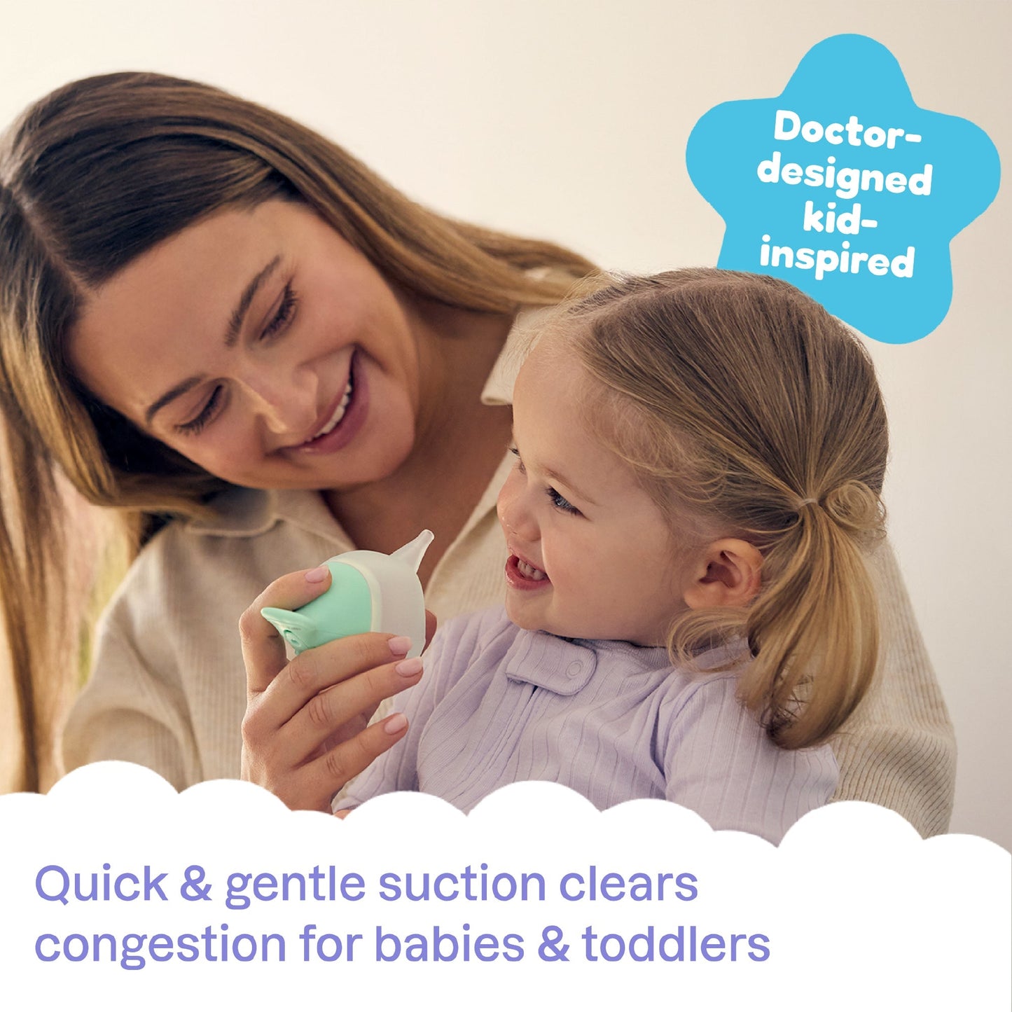 Light-Up Nasal Bulb for Babies & Toddlers – Noa the Narwhal
