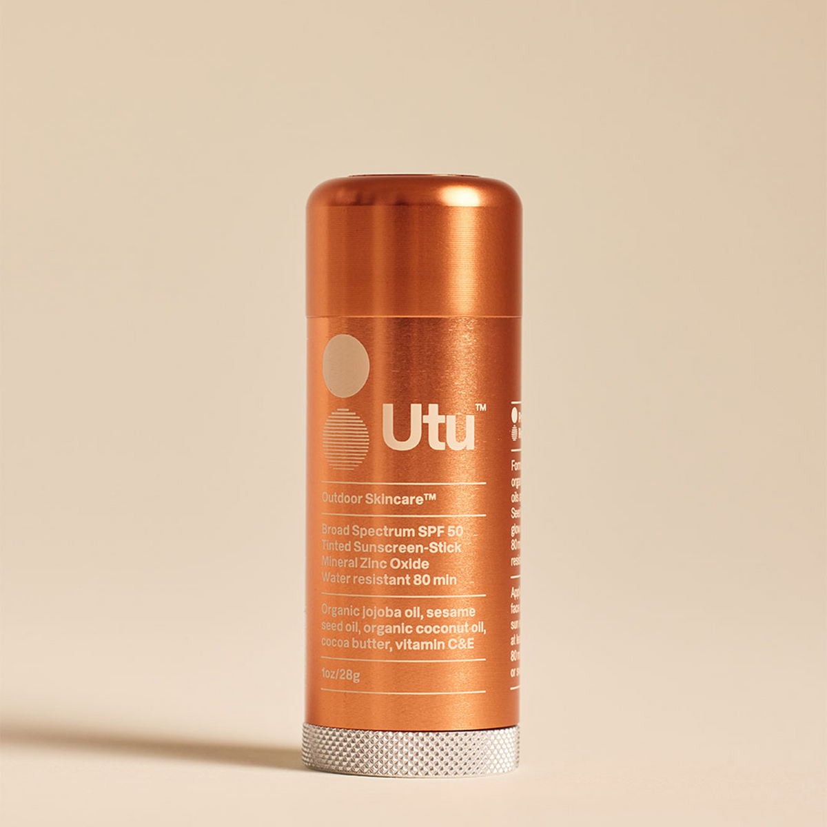 Utu SPF 50 Lightly Tinted Sunscreen Stick, 1 oz.