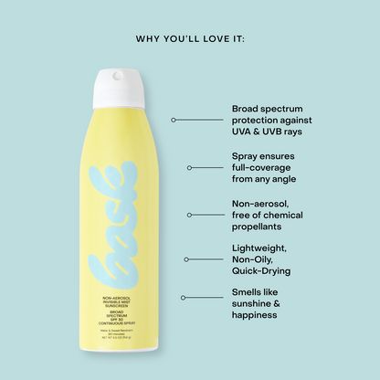 Bask Suncare Non-Aerosol Spray SPF 30 - 50, 2 Pack