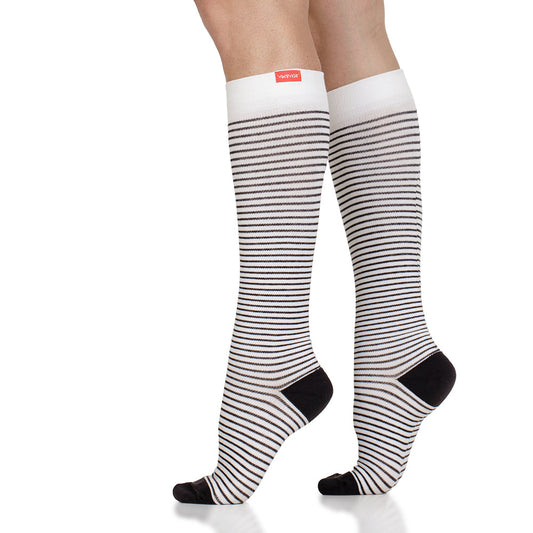 FSA Eligible 30-40 mmHg: Pinstripe (Cotton Compression Socks)