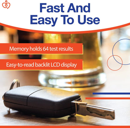 Sensiv Portable Breathalyzer, 2 Pack