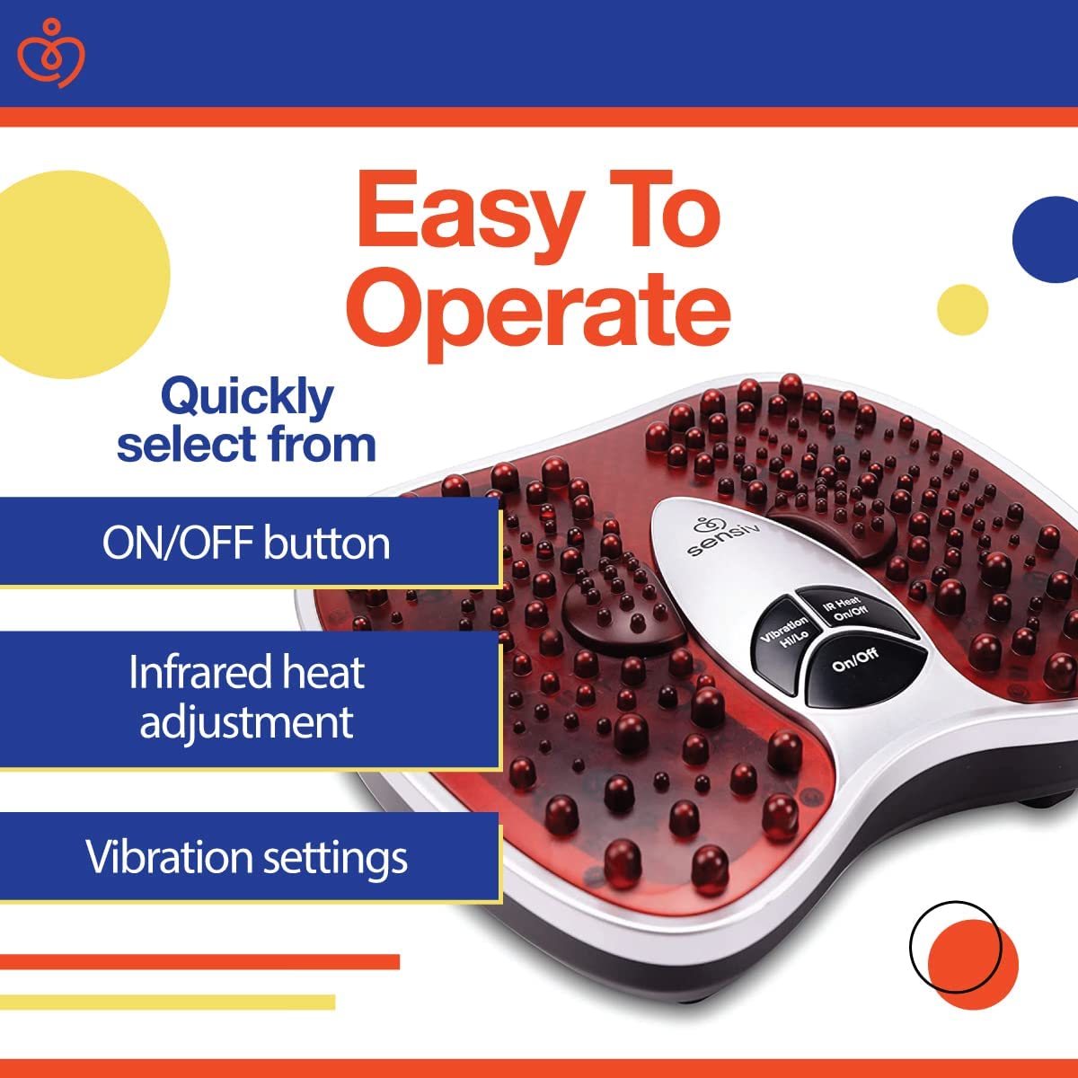 Sensiv Acupressure Infrared Blood Circulation Foot Massager