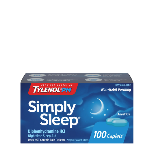 Tylenol SIMPLY SLEEP® Nighttime Sleep Aid Caplets, 100 ct.