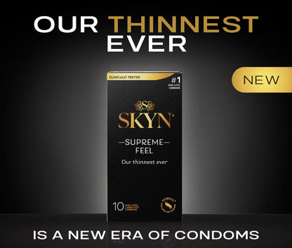 SKYN Supreme Non-Latex Lubricated Condoms, 30ct