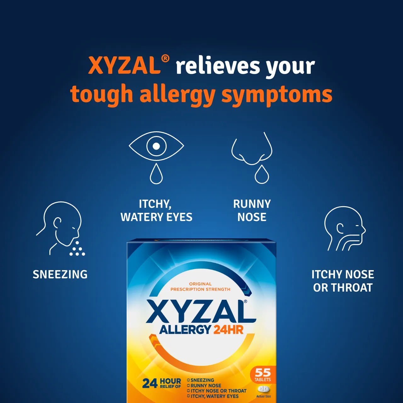 Xyzal Allergy 24HR 5 mg Strength tablets, 35 ct