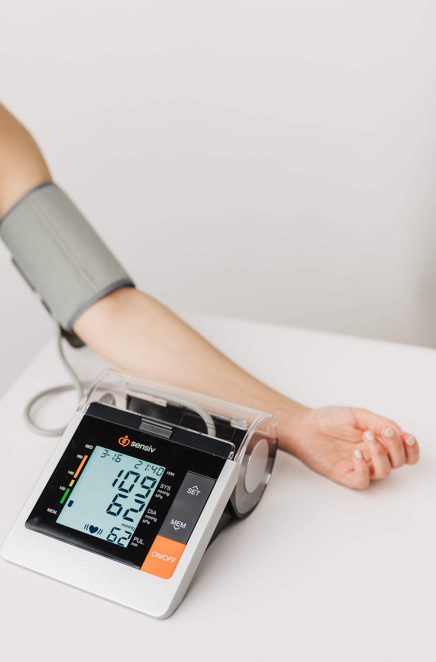 Sensiv Upper Arm Blood Pressure Monitor with Storage