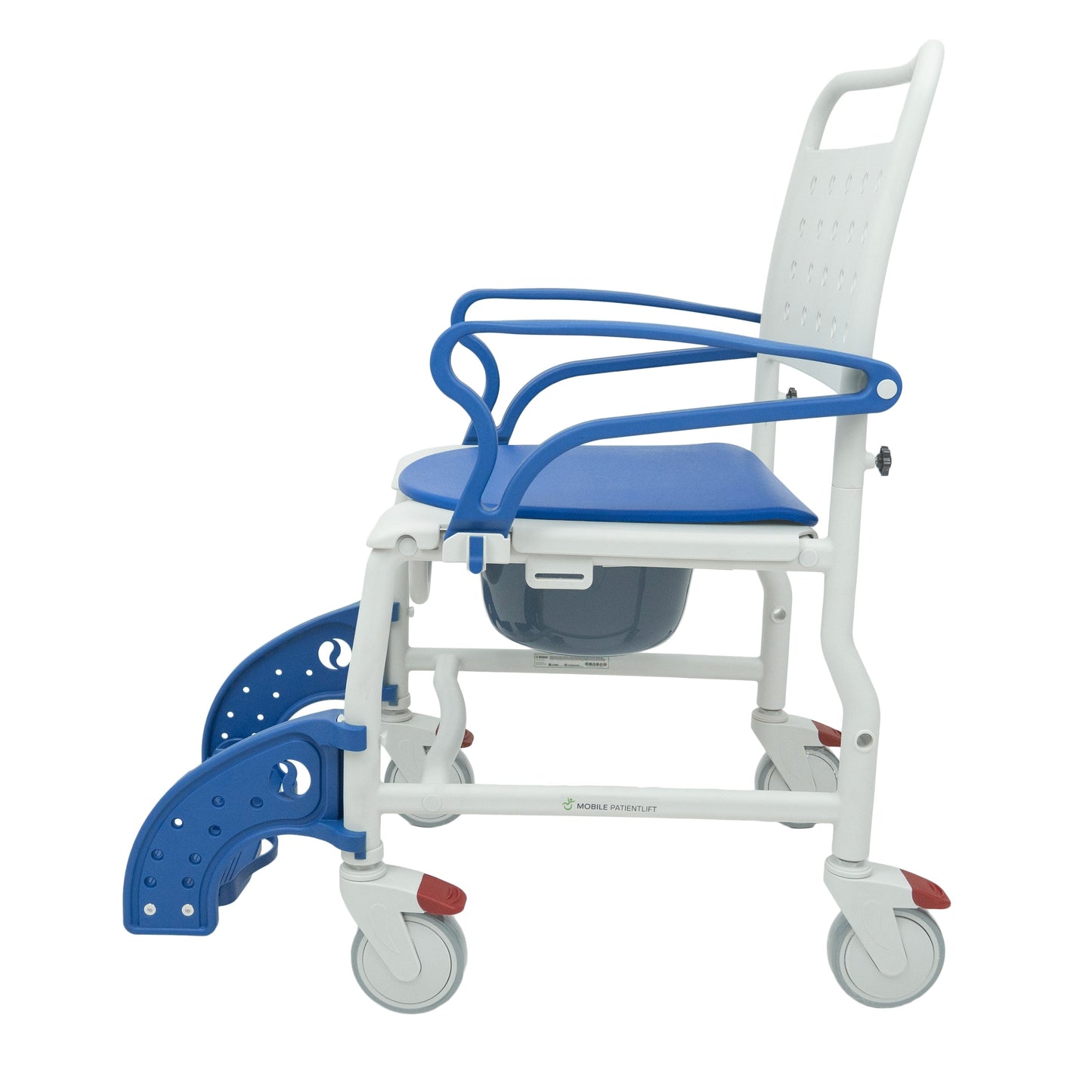 SideKick Wheeled Shower Chair Lightweight Rolling Shower Commode Chair for Assisted Bathing
