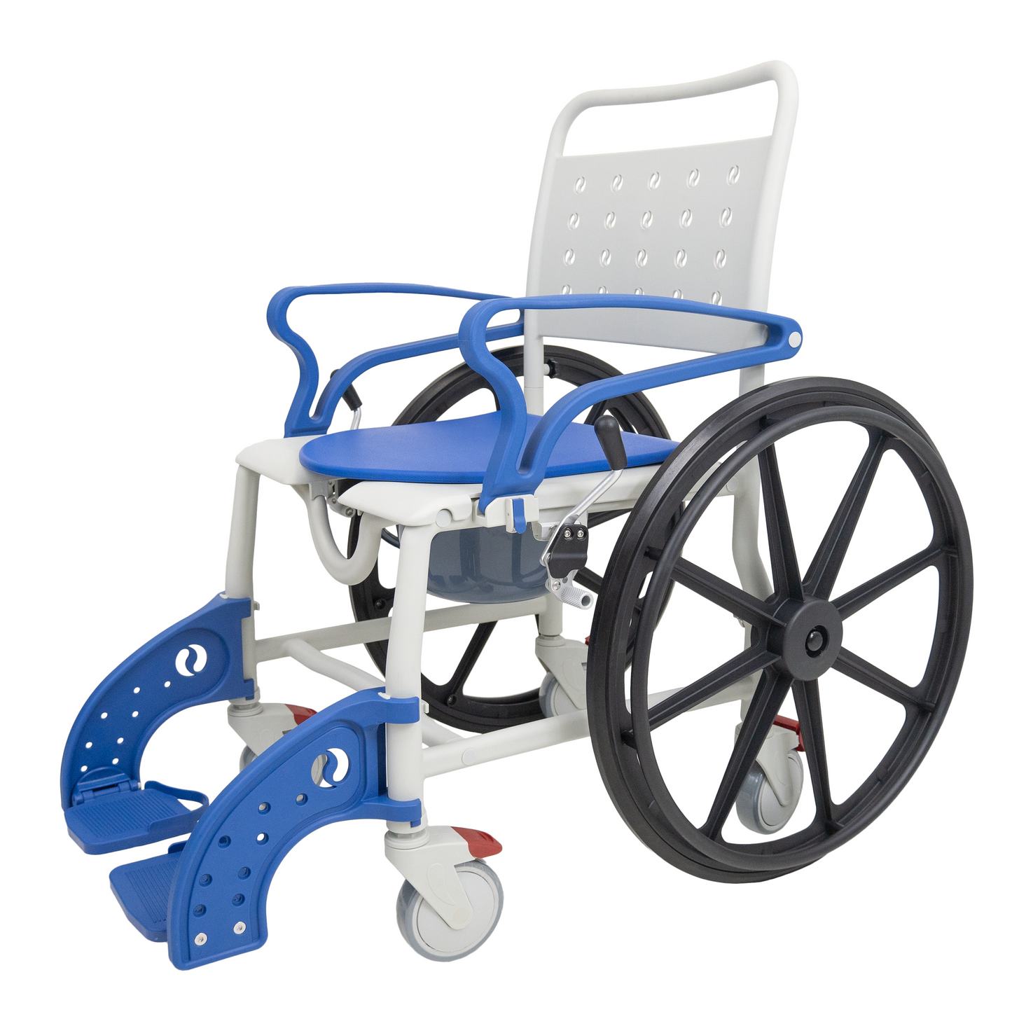 SideKick Wheeled Shower Chair Lightweight Rolling Shower Commode Chair for Assisted Bathing