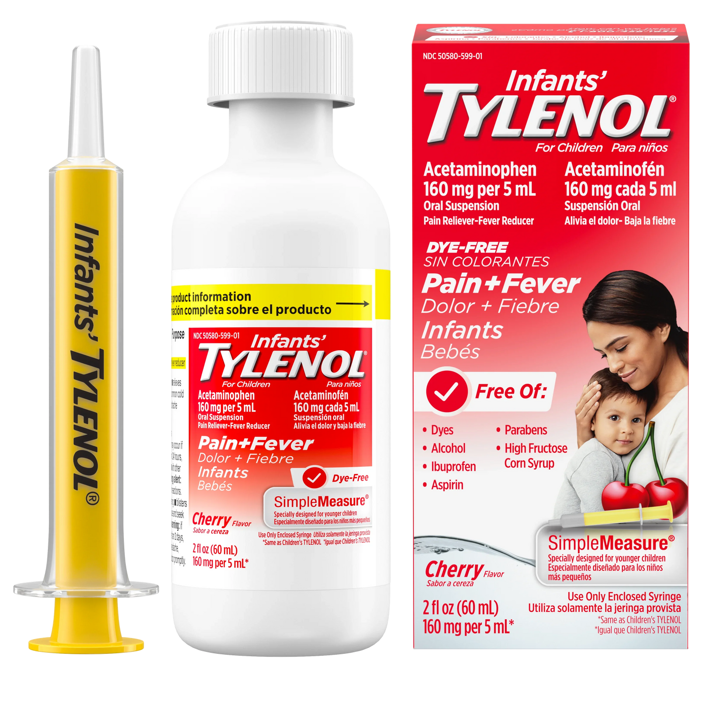 Infants' TYLENOL® Dye Free Pain Reliever and Fever Reducer, 2 oz.