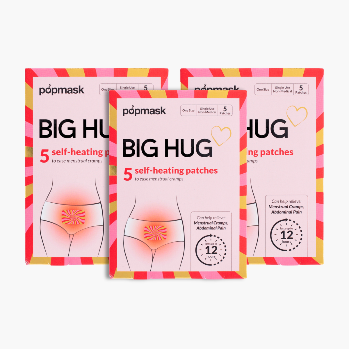 Popmask Big Hug Self-Heating Patch Bundle, 15 Patches