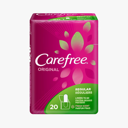 Carefree® Original Regular Liners, Wrapped, Scented, 20 ct.