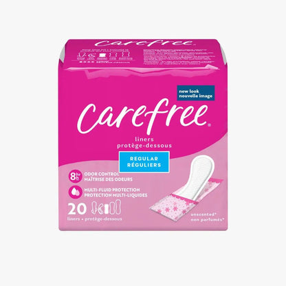 Carefree Panty Liners, Regular Liners, Wrapped 20 ct.