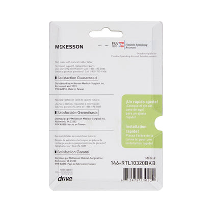 McKesson Quad Cane Tips, 4 ct