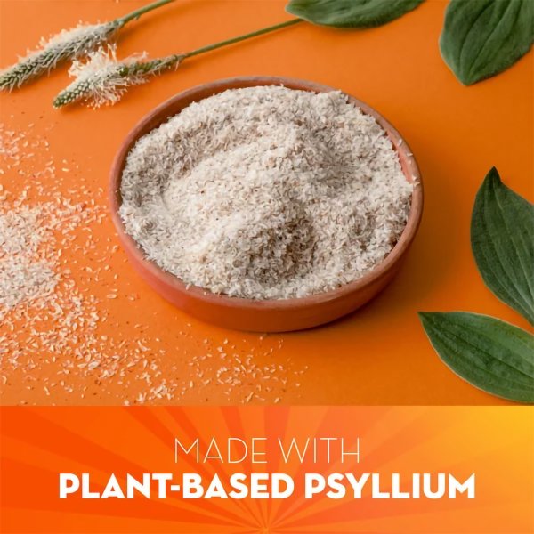 Metamucil Psyllium Fiber Supplement Sugar Free Powder, Orange