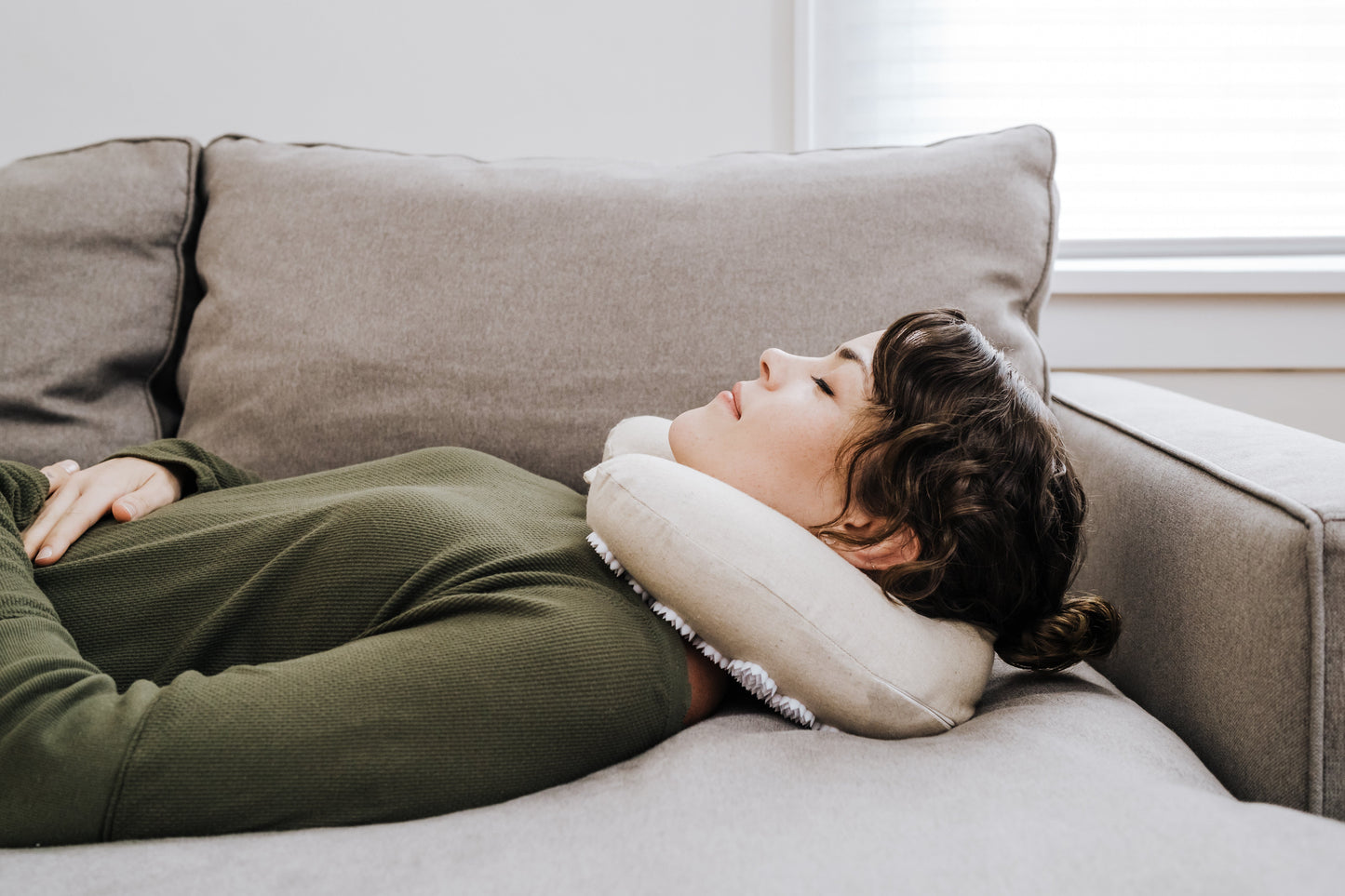 Kanjo Memory Foam Travel Acupressure Neck Pillow