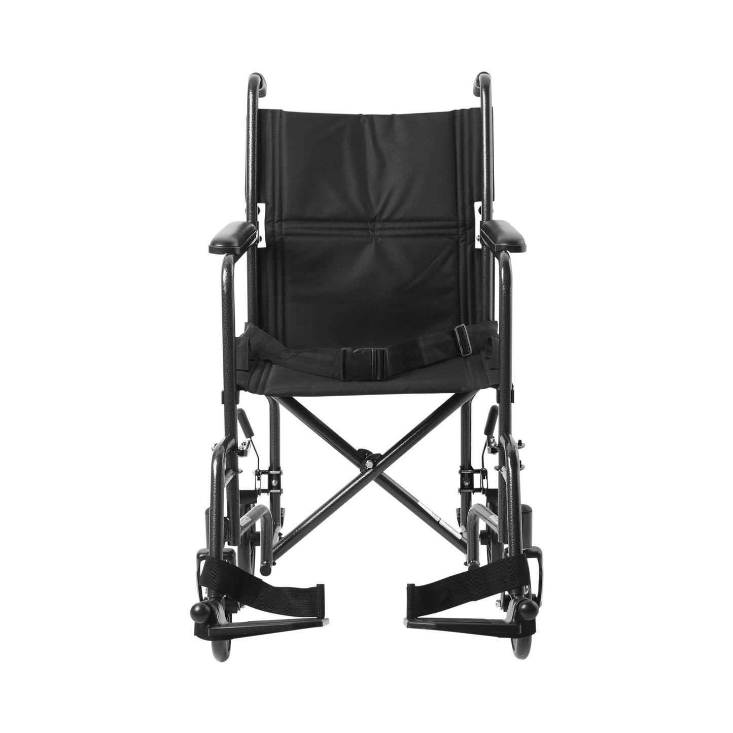 McKesson Lightweight Steel Transport Chair, Black