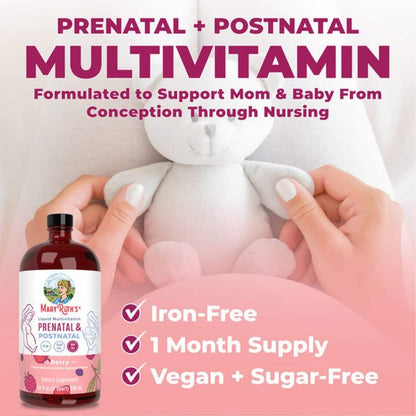 Mary Ruth's® Prenatal & Postnatal Liquid Multivitamin, Berry, 32 oz.