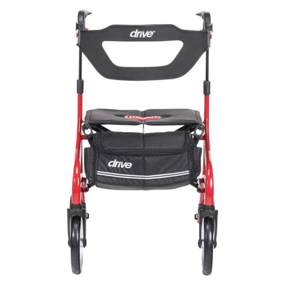 4 Wheel Rollator drive™ Nitro Sprint Red Folding Aluminum Frame