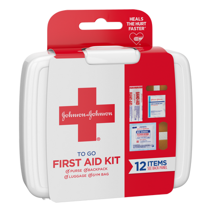 Johnson and Johnson To-Go First Aid Kit, 12 pcs