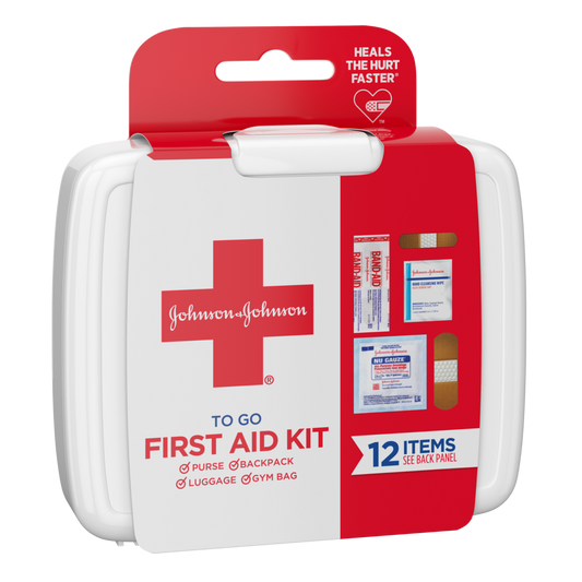 Johnson and Johnson To-Go First Aid Kit, 12 pcs