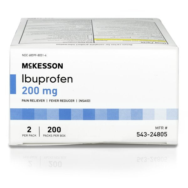 McKesson Ibuprofen Pain Relief Individual Packets, 200 ct.