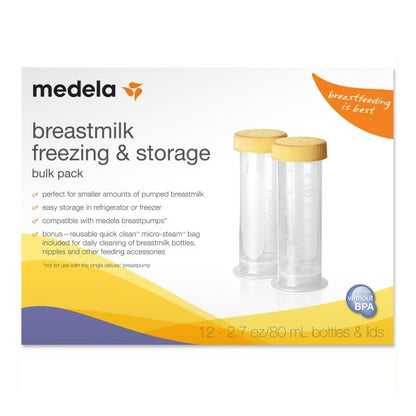 Medela Breast Milk Storage Bottle, 2.7 oz., 12 ct.
