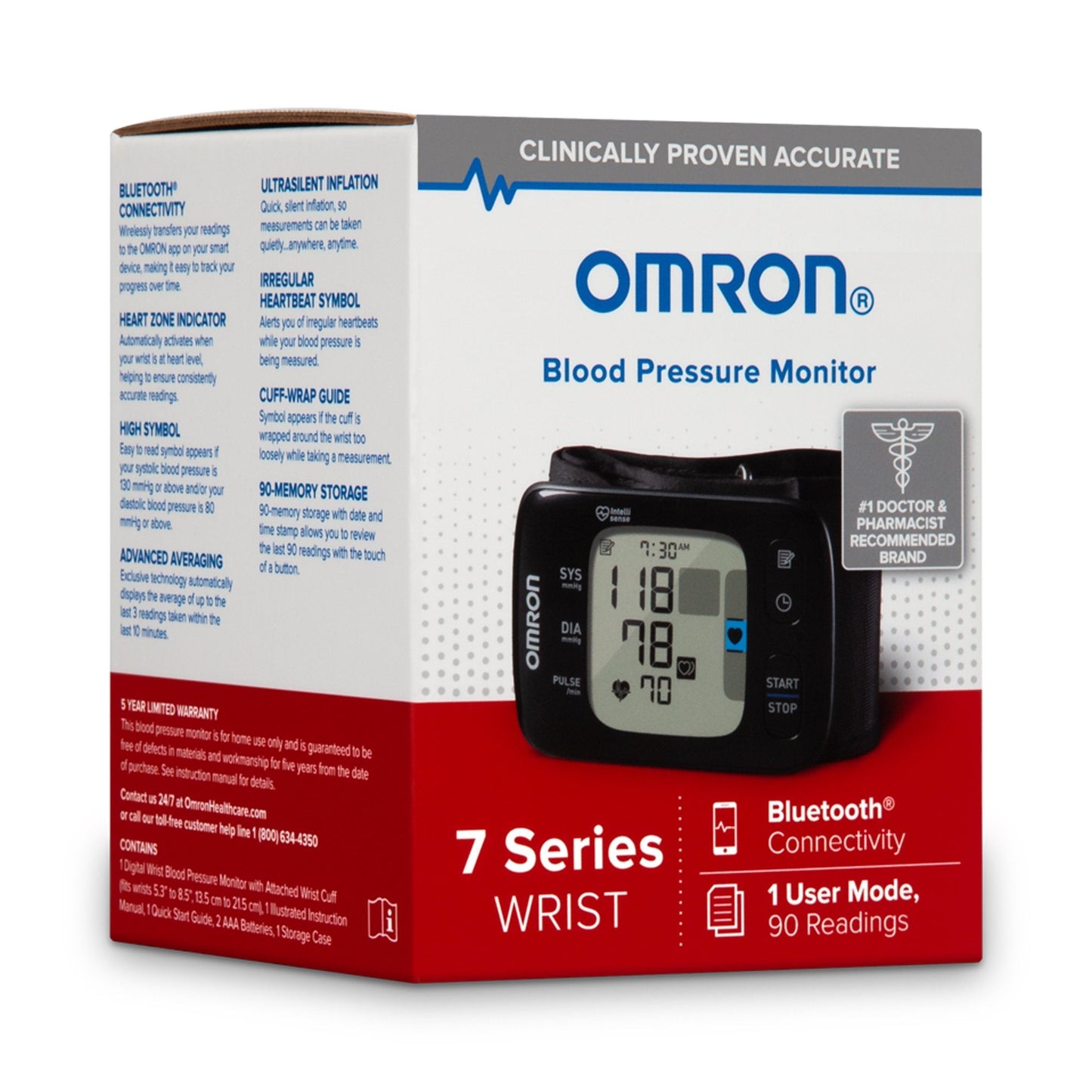 Omron® 7 Series Digital Blood Pressure Wrist Unit, One Size Fits Most
