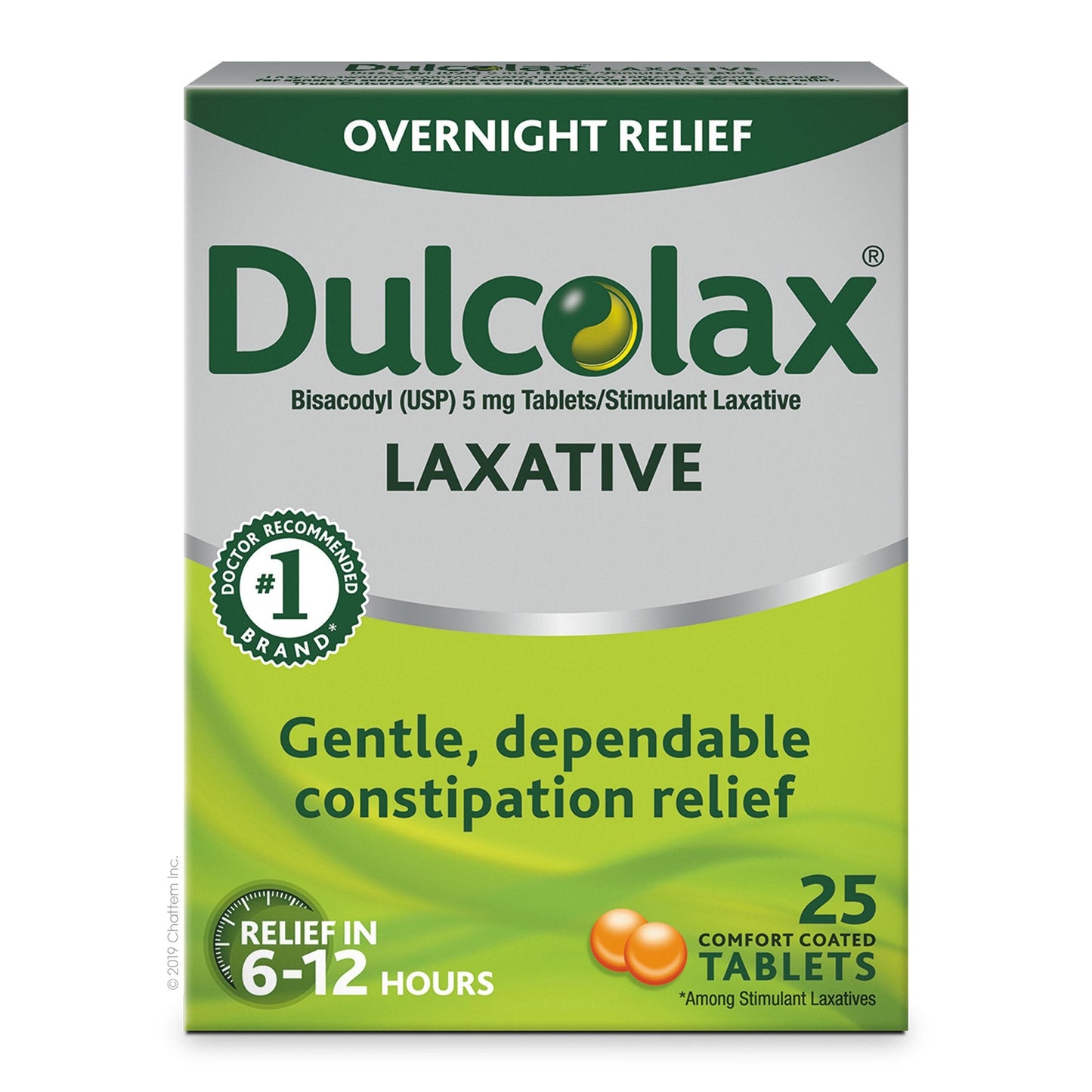 Dulcolax® Overnight Relief Laxative Tablets, 25 ct