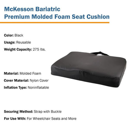 McKesson Premium Molded Foam Seat Cushion, 3 in. Thick