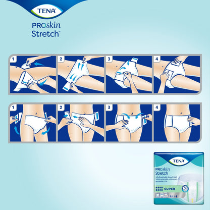 Tena® Stretch™ Super Incontinence Brief, Large / Extra Large, 28 ct