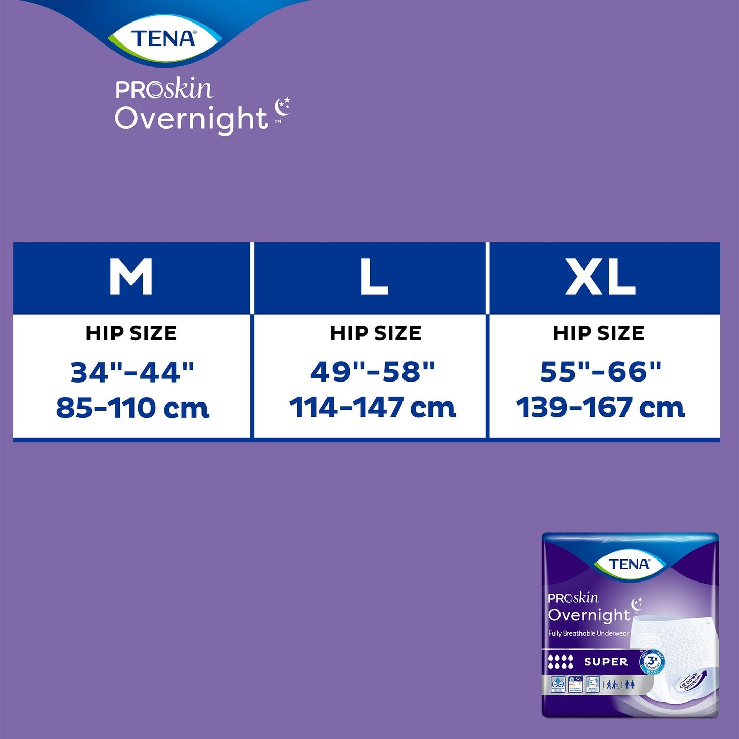 Tena Proskin Overnight Super Absorbent Incontinence Underwear