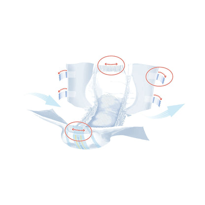 Seni® Super Quatro Severe Absorbency Incontinence Brief, Large, 9 ct