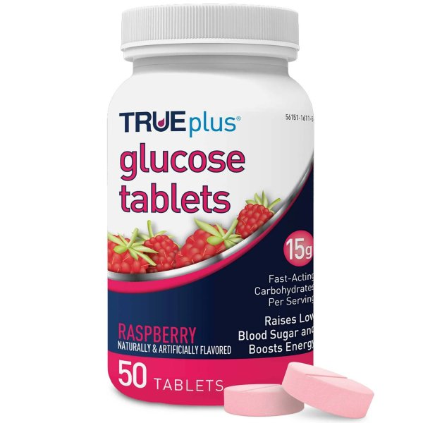 TRUEplus™ Glucose Supplement Chewable Tablets. 4 - 15 mg.