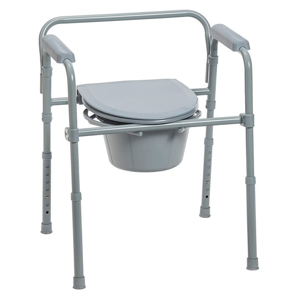 Drive Medical Folding Steel Commode Chair